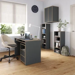 Wandschrank Tetrix Anthrazit 63 x 75 cm mit 2 Türen Vicco