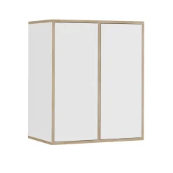 Wandschrank Tetrix Weiß 63 x 75 cm mit 2 Türen Vicco
