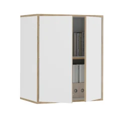 Wandschrank Tetrix Weiß 63 x 75 cm mit 2 Türen Vicco