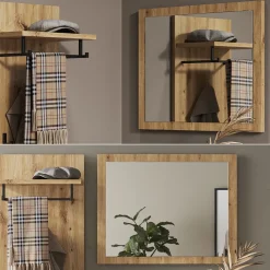 Wandspiegel Selena Artisan-Eiche 70 x 55 cm Vicco