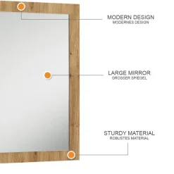 Wandspiegel Selena Artisan-Eiche 70 x 55 cm Vicco