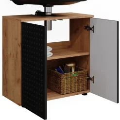 Waschbeckenunterschrank Irma Anthrazit gepunktet 60 x 59 cm Vicco