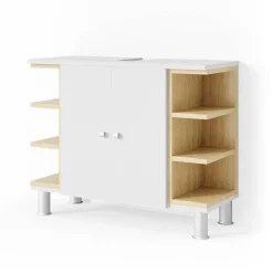 Waschbeckenunterschrank Aquis Weiß 79.6 x 64 cm Vicco