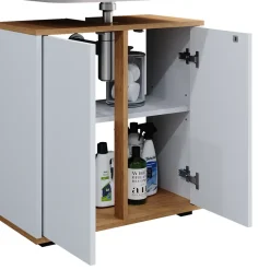 Waschbeckenunterschrank Didi Weiß/Artisan 60 x 62 cm mit 2 Türen Vicco