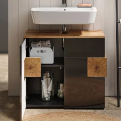 Waschbeckenunterschrank Eden Anthrazit 73.1 x 64 cm Vicco