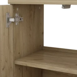 Waschbeckenunterschrank Edge Weiß 60 x 57 cm mit 2 Türen Vicco