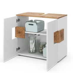 Waschbeckenunterschrank Eden Weiß 73.1 x 64 cm Vicco