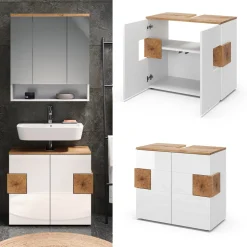 Waschbeckenunterschrank Eden Weiß 73.1 x 64 cm Vicco