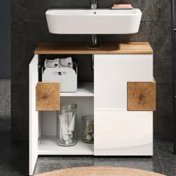 Waschbeckenunterschrank Eden Weiß 73.1 x 64 cm Vicco