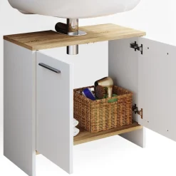 Waschbeckenunterschrank Elvio Weiß 60.4 x 55 cm Vicco