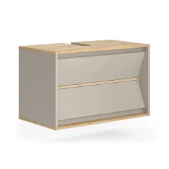 Waschbeckenunterschrank Edelin Cashmere 80 x 50 cm mit 2 Schubladen Vicco