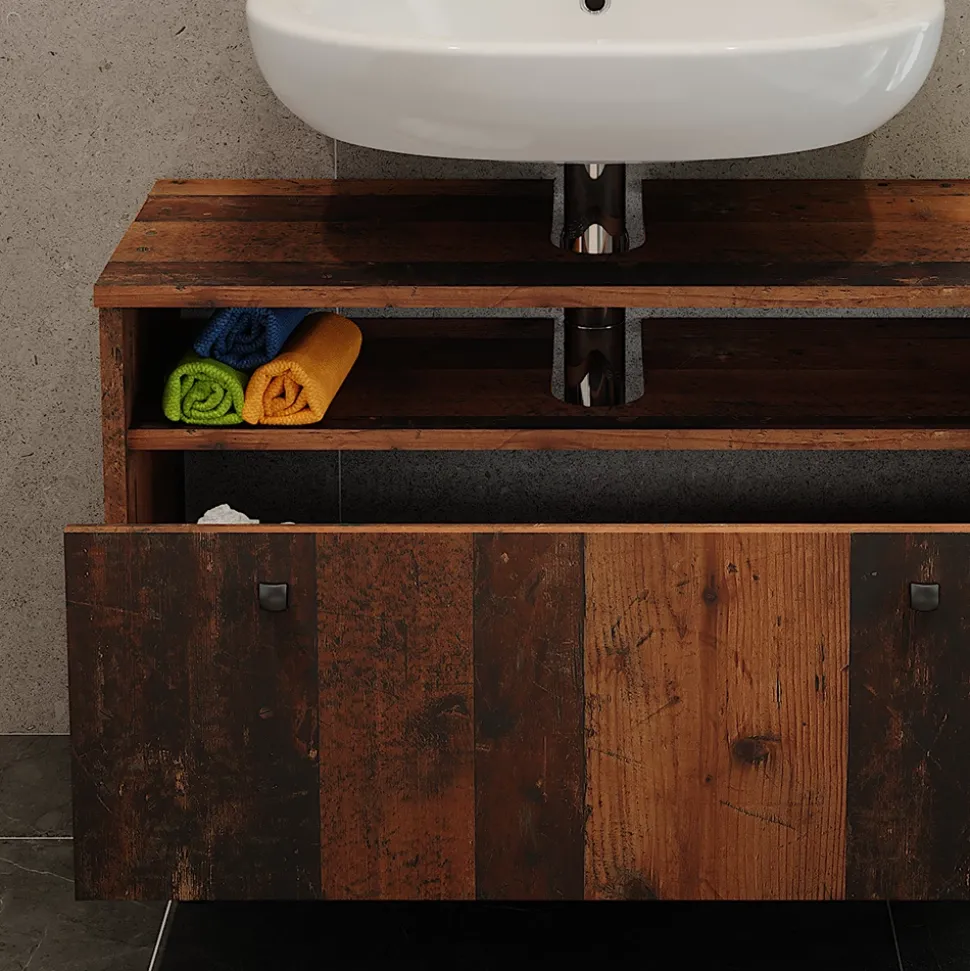 Waschbeckenunterschrank Fynn Oldstyle 80.2 x 54 cm mit Schublade Vicco