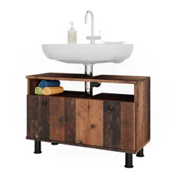 Waschbeckenunterschrank Fynn Oldstyle 80.2 x 54 cm mit Schublade Vicco