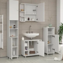 Waschbeckenunterschrank Fynn Weiß 60 x 54 cm Vicco