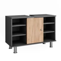 Waschbeckenunterschrank Fynn Anthrazit/Goldkraft Eiche 80 x 54 cm Vicco