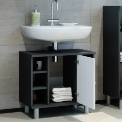 Waschbeckenunterschrank Fynn Anthrazit 60 x 54 cm Vicco