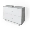 Waschbeckenunterschrank Ilias Beton/Weiß 80 x 60.8 cm Vicco