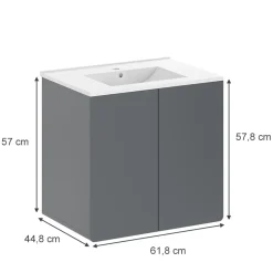 Waschbeckenunterschrank Izan Grau Vicco