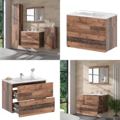 Waschbeckenunterschrank Izan Oldstyle 2-teilig Vicco