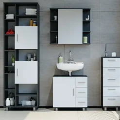 Waschbeckenunterschrank Ilias Anthrazit 60 x 60.8 cm Vicco