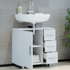 Waschbeckenunterschrank Ilias Weiß 60 x 60.8 cm Vicco