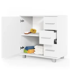 Waschbeckenunterschrank Ilias Weiß 60 x 60.8 cm Vicco