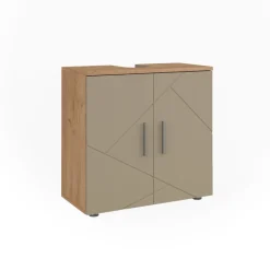 Waschbeckenunterschrank Irma Goldkraft Eiche 60 x 59 cm Vicco