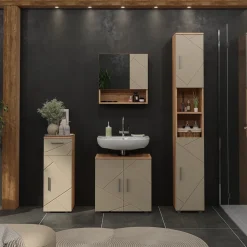 Waschbeckenunterschrank Irma Goldkraft Eiche 60 x 59 cm Vicco