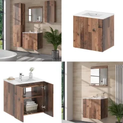 Waschbeckenunterschrank Izan Oldstyle 2-teilig Vicco