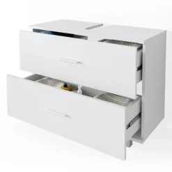 Waschbeckenunterschrank Ilias Weiß 80 x 60.8 cm Vicco