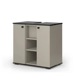 Waschbeckenunterschrank Joli Greige 60 x 59 cm mit 2 Türen Vicco