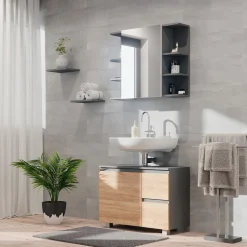 Waschbeckenunterschrank J-Shape Sonoma 80 x 60.8 cm Vicco