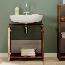 Waschbeckenunterschrank Kiko Eiche rustikal 58 x 60 cm Vicco