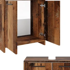 Waschbeckenunterschrank Kiko Eiche rustikal 58 x 60 cm Vicco