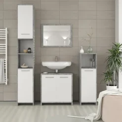 Waschbeckenunterschrank Kiko Beton 58 x 60 cm Vicco