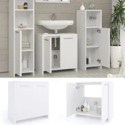 Waschbeckenunterschrank Kiko Weiß 58 x 60 cm Vicco
