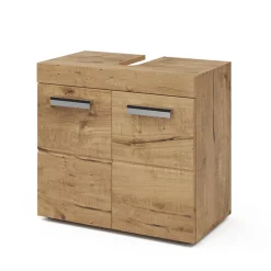 Waschbeckenunterschrank Luna Eiche Wotan 60 x 56 cm Vicco