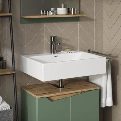 Waschbeckenunterschrank Marelle Grün/Artisan 60 x 57.5 cm mit 2 Türen Vicco