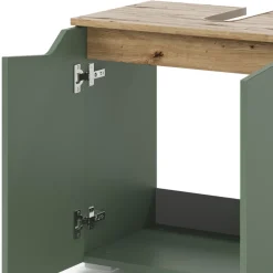 Waschbeckenunterschrank Marelle Grün/Artisan 60 x 57.5 cm mit 2 Türen Vicco