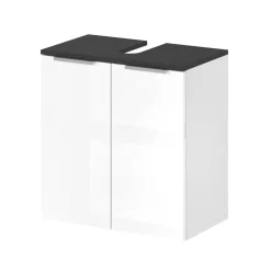 Waschbeckenunterschrank Otis Weiß Hochglanz 58 x 60 cm Vicco