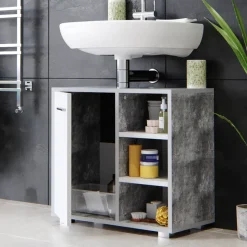 Waschbeckenunterschrank Perry Beton 60 x 55.6 cm Vicco