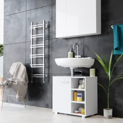 Waschbeckenunterschrank Perry Weiß 60 x 55.6 cm Vicco