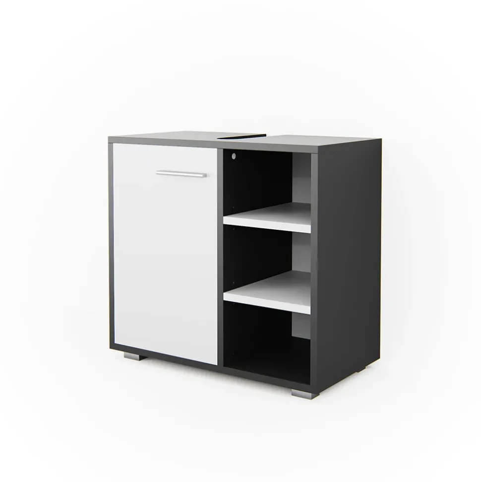 Waschbeckenunterschrank Perry Anthrazit 60 x 55.6 cm Vicco