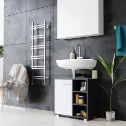 Waschbeckenunterschrank Perry Anthrazit 60 x 55.6 cm Vicco