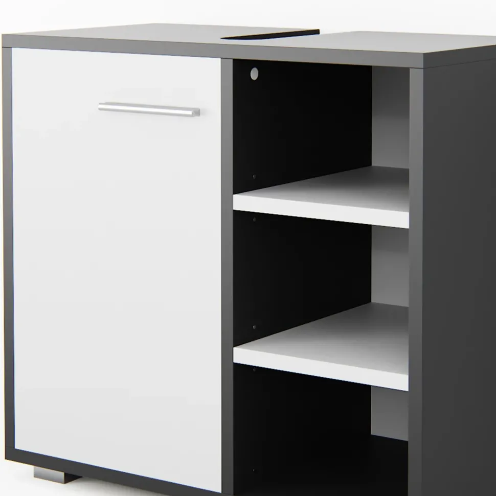 Waschbeckenunterschrank Perry Anthrazit 60 x 55.6 cm Vicco