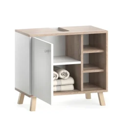 Waschbeckenunterschrank Senyo Weiß 60 x 54 cm Vicco