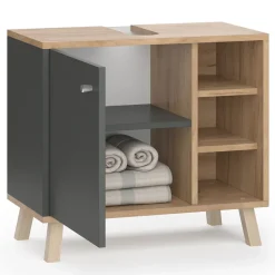 Waschbeckenunterschrank Senyo Anthrazit 60 x 54 cm Vicco