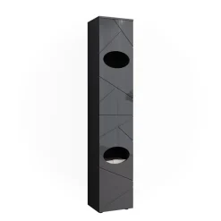 Wäscheschrank Irma Anthrazit 37.2 x 192 cm Vicco